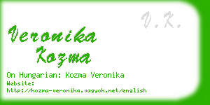 veronika kozma business card